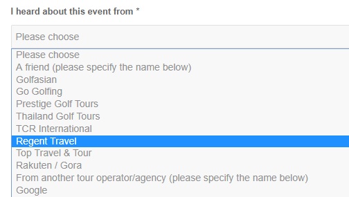 Regent Travel Registration