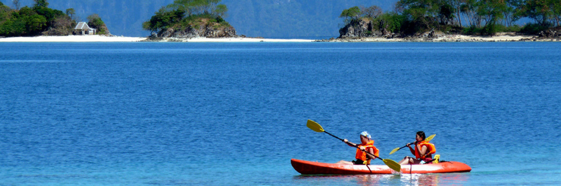 Kayaking at Coron Island, Philippines